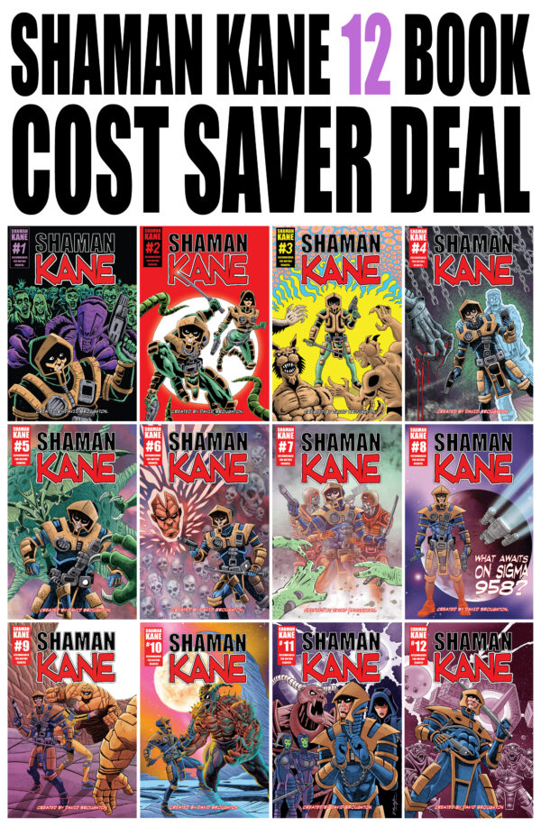 Shaman Kane 12 book cost saver deal.